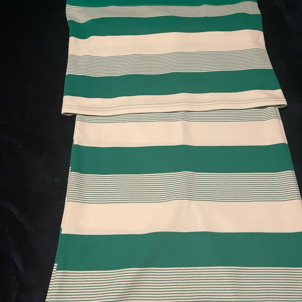 Striped Green and Cream Skirt
